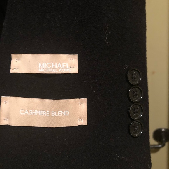 Micheal Kors Cashmere Men’s Coat Black - Picture 3 of 5